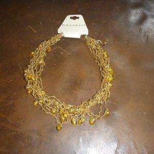Woman's Multi Stranded Beaded Choker Necklace